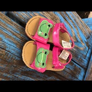 Gymboree sandals, frog collection, size 3, toddler